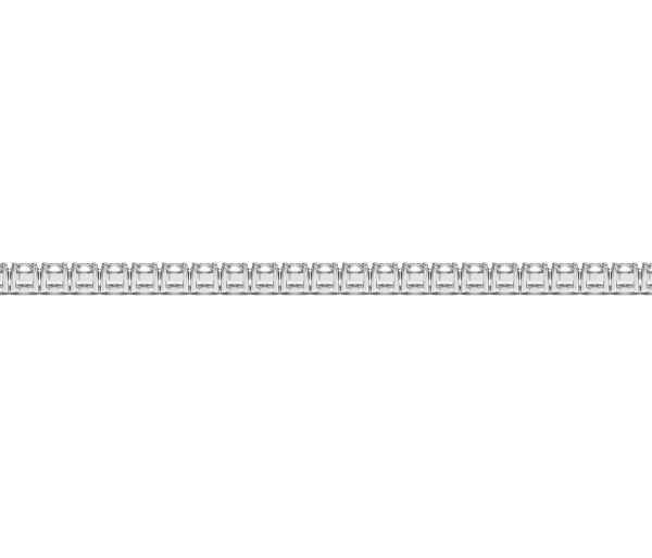 14k White Gold Round Diamond Tennis Bracelet (3 cttw)