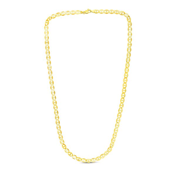 5.5mm 14k Yellow Gold Mariner Link Chain