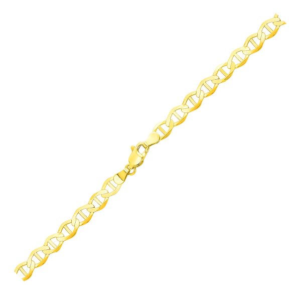 5.5mm 14k Yellow Gold Mariner Link Chain