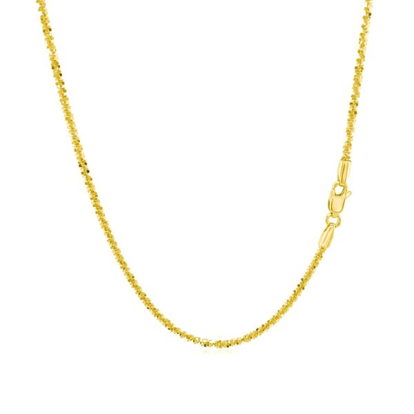 10k Yellow Gold Sparkle Chain 1.5mm