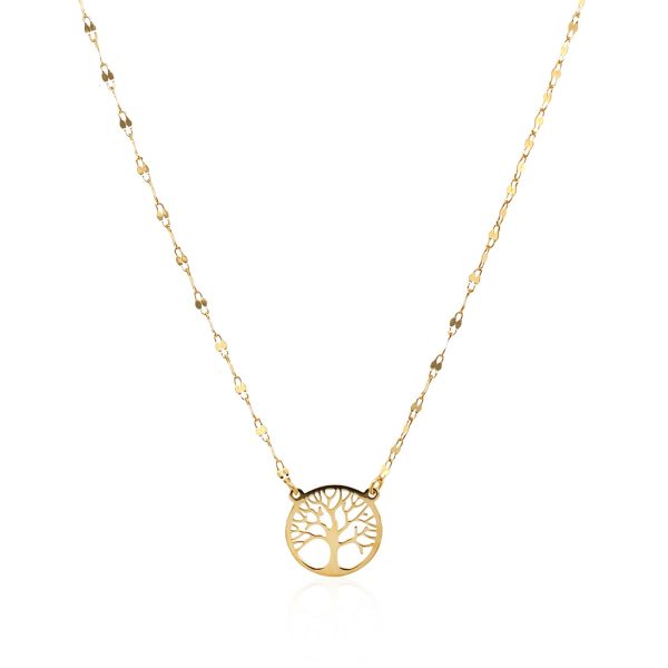 14K Yellow Gold Tree of Life Necklace