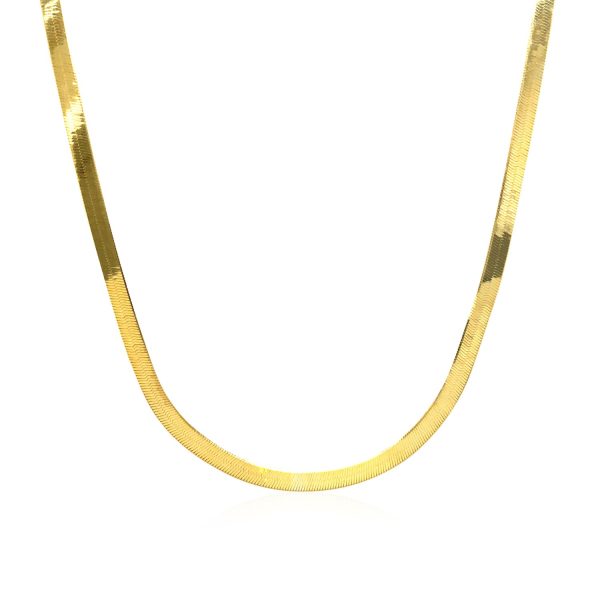 3.0mm 14k Yellow Gold Super Flex Herringbone Chain