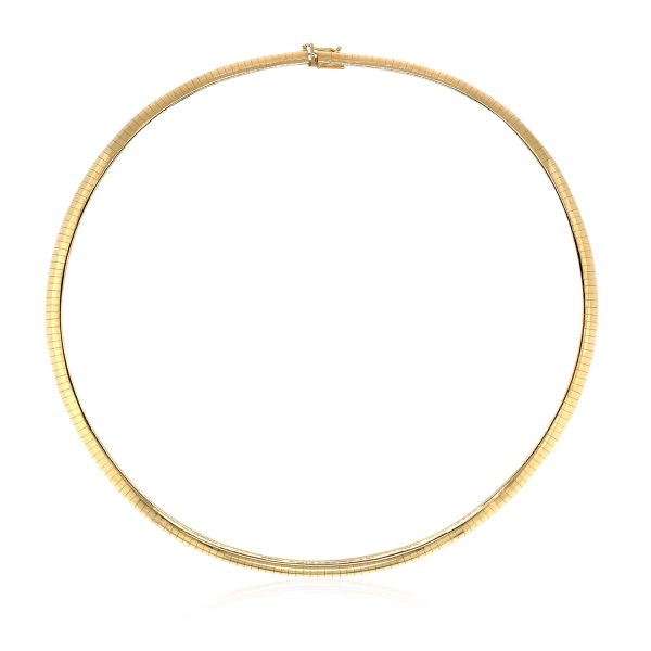 14k Yellow Gold Classic Omega Style Chain (6 mm)