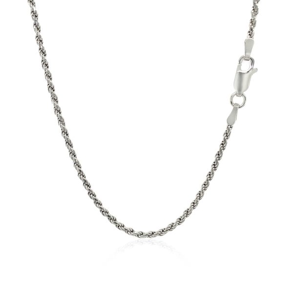 Sterling Silver 1.8mm Diamond Cut Rope Style Chain