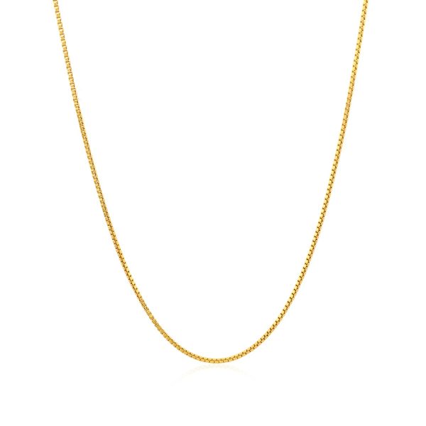 14k Yellow Gold Classic Box Chain 1.0mm