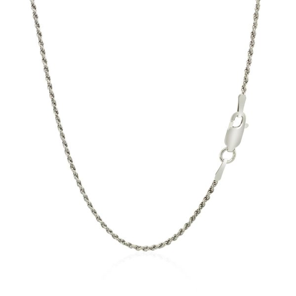 Sterling Silver 1.4mm Diamond Cut Rope Style Chain