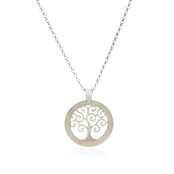 Tree of Life Cutout Pendant in Sterling Silver