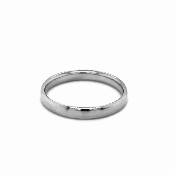 14k White Gold 3mm Comfort Fit Wedding Band