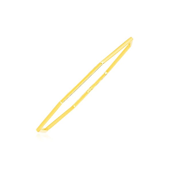 14K Yellow Gold Polished Octagon Bangle