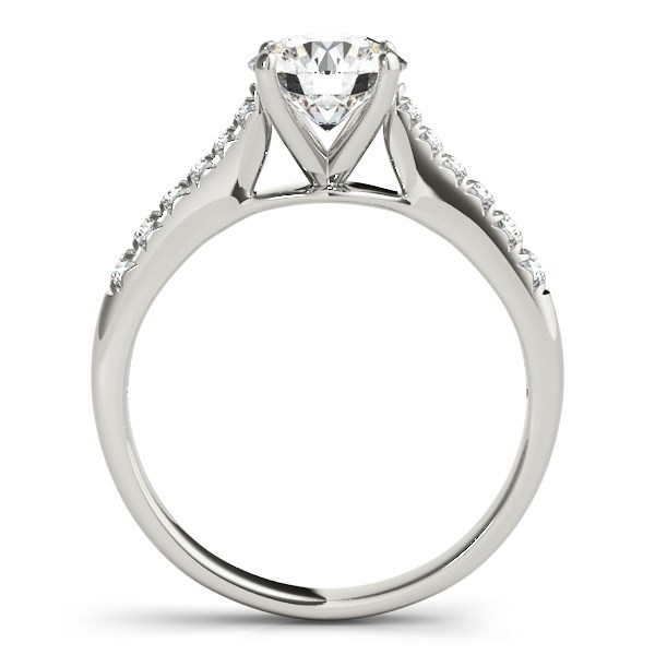14k White Gold Round Cut Diamond Engagement Ring (1 5/8 cttw)