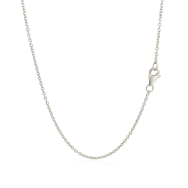 Wide Bar Necklace with Cubic Zirconia in Sterling Silver