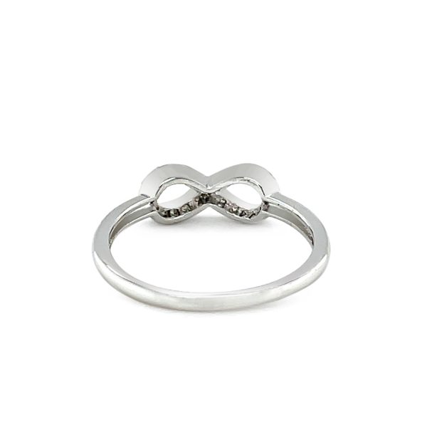 Sterling Silver Infinity Symbol Ring with Cubic Zirconias