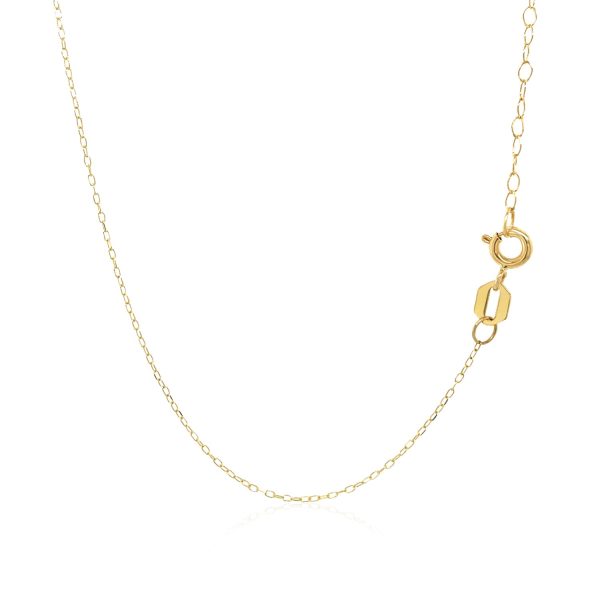 14k Yellow Gold Necklace with Devil Emoji Symbol