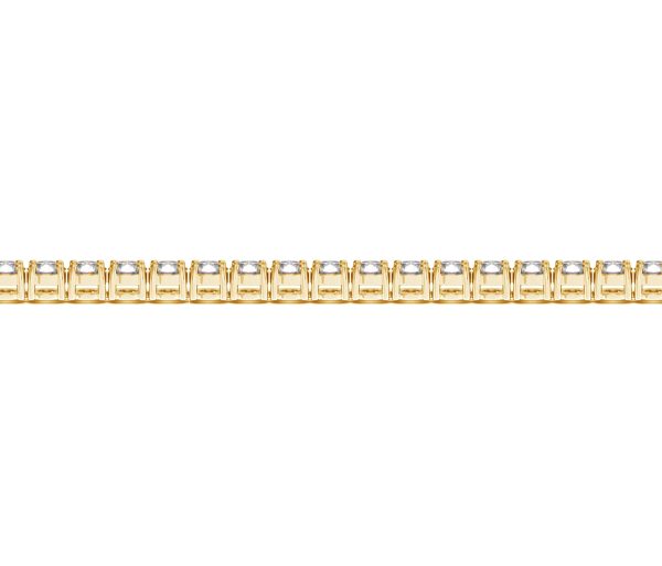 14k Yellow Gold Round Diamond Tennis Bracelet (6 cttw)