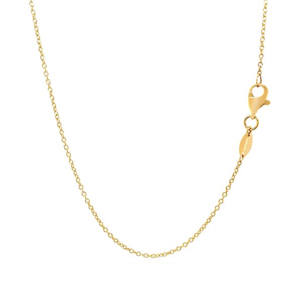 14k Two-Tone Gold Chain Necklace with Polished Infinity Stations