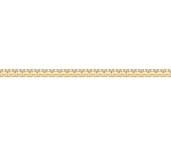 14k Yellow Gold Round Diamond Tennis Bracelet (2 cttw)