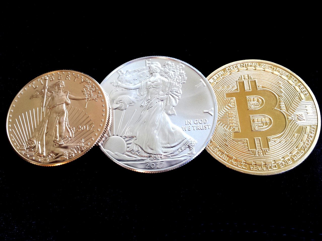 united states silver eagle gold coin bitcoin collectible coin