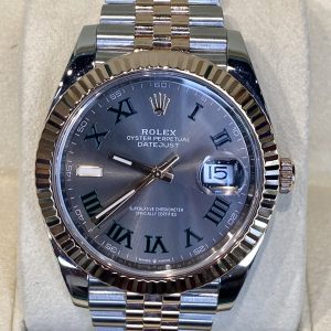 Rolex Datejust "Wimbledon" 126331 41mm 18K Rose Gold Fluted Bezel Two-tone 18K Everose Gold & Steel Jubilee