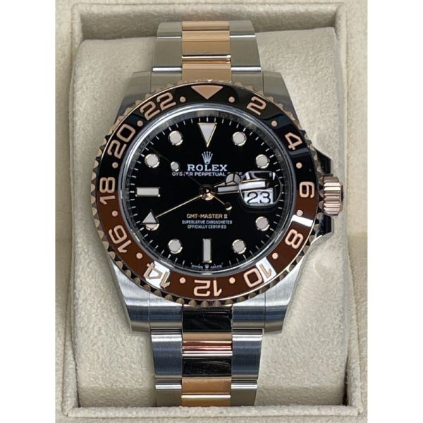 Brand New Rolex GMT-Master 126711CHNR "Rootbeer" Two-tone Rose Gold & Steel 2021